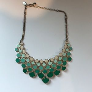 Gold statement necklace